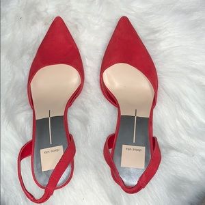 Red dolce vita heels